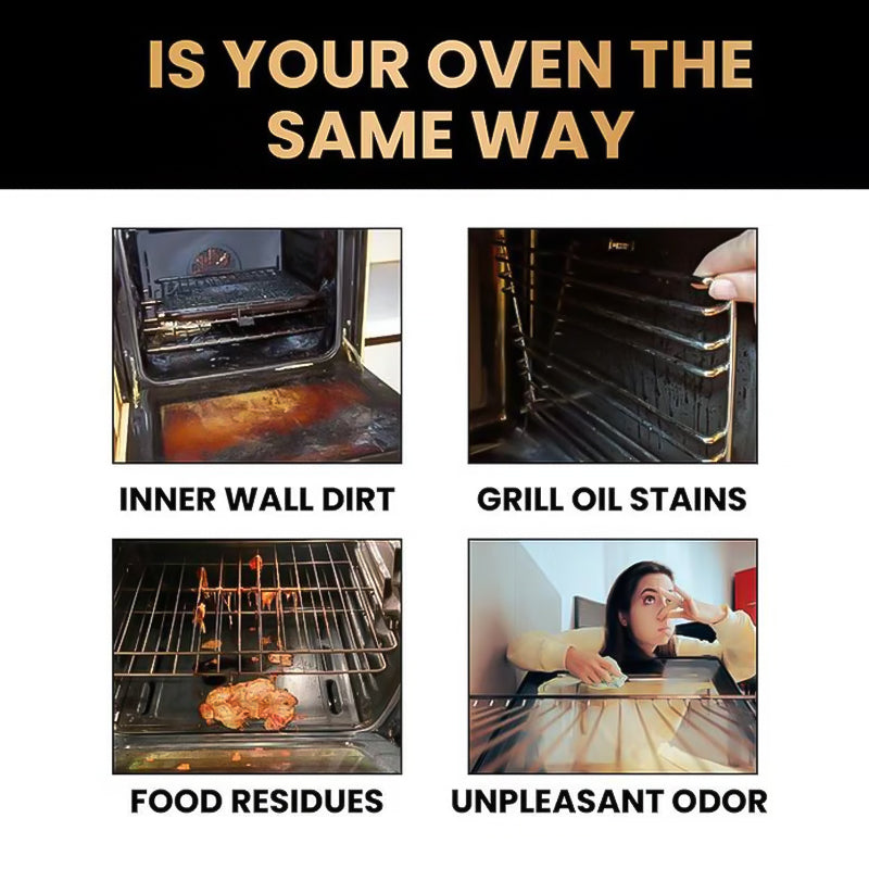 🧼 50% OFF ✨ Oven & Grill Cleaner Spray – Dissolves Grease in 5 Mins, No Scrubbing & Eliminates Odors 🔥