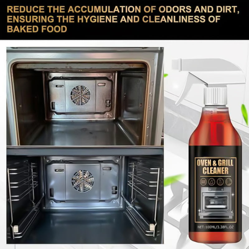 🧼 50% OFF ✨ Oven & Grill Cleaner Spray – Dissolves Grease in 5 Mins, No Scrubbing & Eliminates Odors 🔥