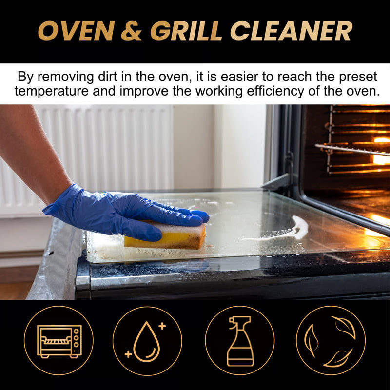 🧼 50% OFF ✨ Oven & Grill Cleaner Spray – Dissolves Grease in 5 Mins, No Scrubbing & Eliminates Odors 🔥