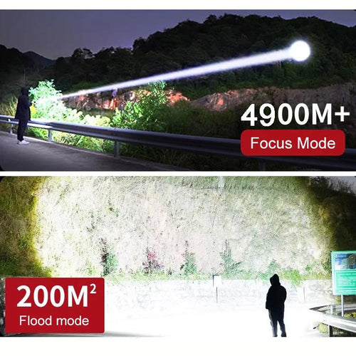 🔥🔦Super Strong Light Zoomable Flashlight