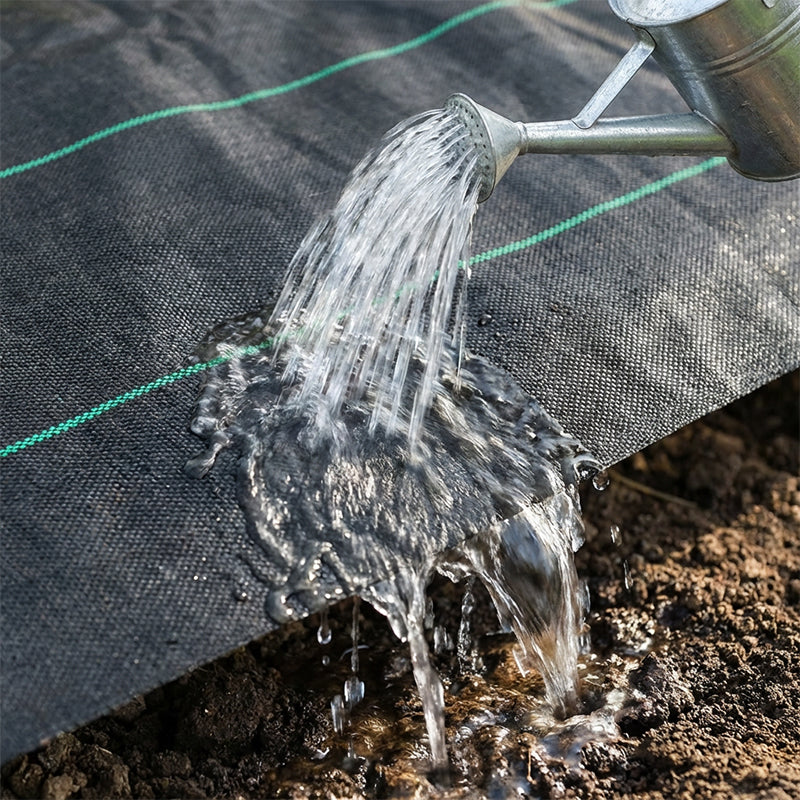 ⛏🌿 Weed Control Fabric – Blocks Sunlight, Breathable & Perfect for Garden Beds & Pathways 📉