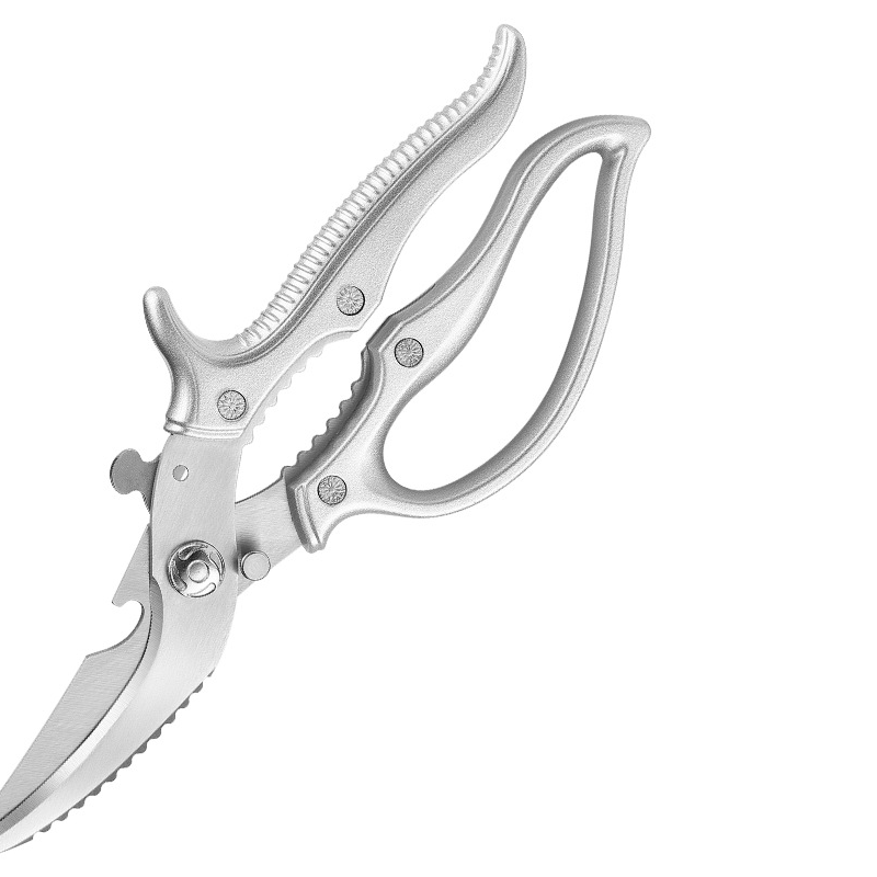 ✂️Limited-time 50% off! ⚡Stainless steel multi-functional kitchen scissors – with nutcracker, bottle opener and safety lock🔪