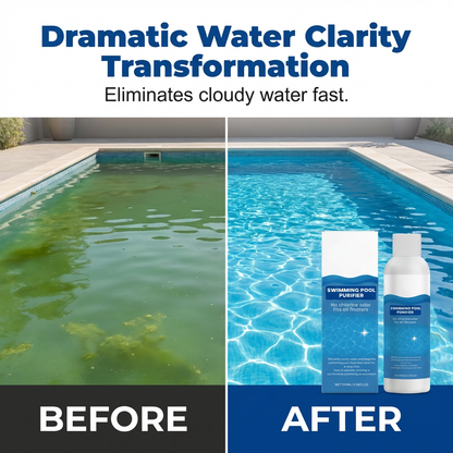 💧 Swimming Pool Purifying Liquid – Crystal Clear Water, Zero Hassle! ✨ Say goodbye to green water & harsh chemicals – just pure, fresh swimming every time. 💙