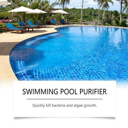 💧 Swimming Pool Purifying Liquid – Crystal Clear Water, Zero Hassle! ✨ Say goodbye to green water & harsh chemicals – just pure, fresh swimming every time. 💙