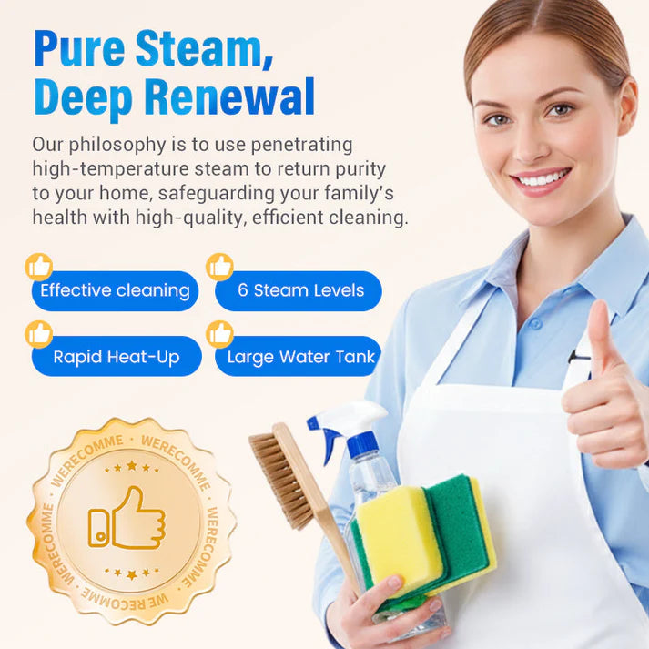 🔥2026 New Upgrade＆50％ Off⏰⏰2500W Handheld High-Temperature Pressurized Steam Cleaner