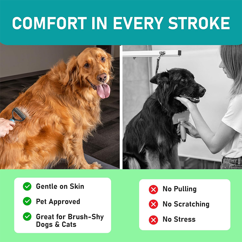 🐾 50% OFF! 🧹 Double-Sided Grooming Comb for Dogs & Cats – Removes Loose Fur, Gentle Brush & Ideal for a Healthy, Shiny Coat 🐶