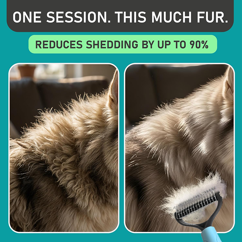 🐾 50% OFF! 🧹 Double-Sided Grooming Comb for Dogs & Cats – Removes Loose Fur, Gentle Brush & Ideal for a Healthy, Shiny Coat 🐶