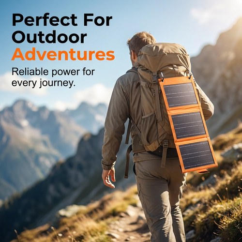 ☀️📲 Portable Solar Panel with USB – Charge Anywhere Off-Grid, Foldable & Lightweight for Travel 🌍⚡