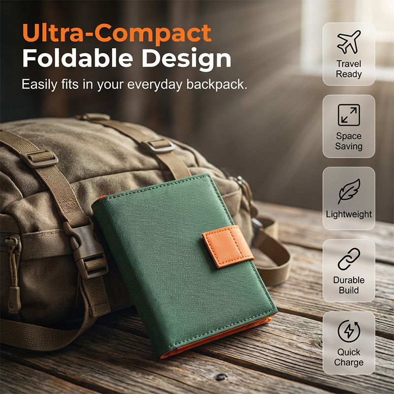 ☀️📲 Portable Solar Panel with USB – Charge Anywhere Off-Grid, Foldable & Lightweight for Travel 🌍⚡