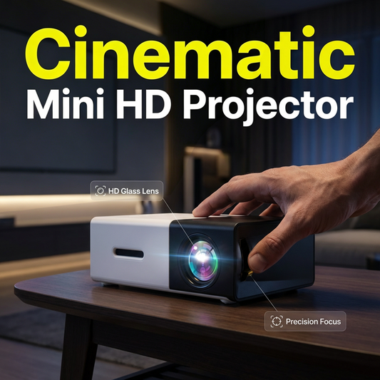 Portable Mini HD Projector for Home Entertainment