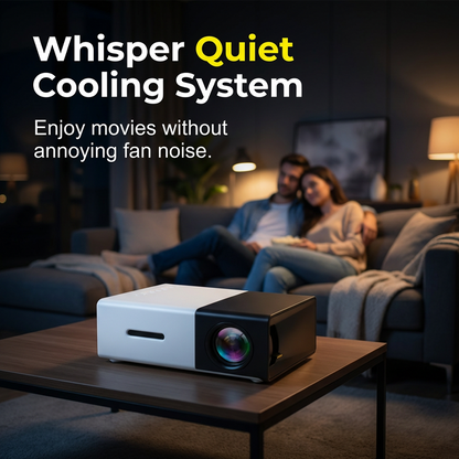 Portable Mini HD Projector for Home Entertainment