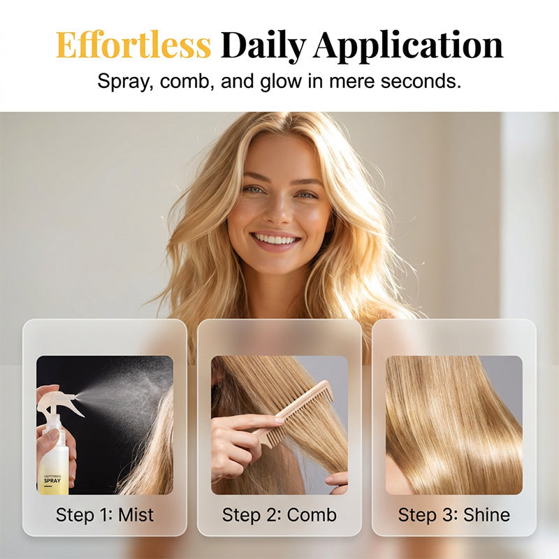✨ Blonde Hair Brightening Spray – Brighter, Shinier Blonde in Just a Few Sprays!