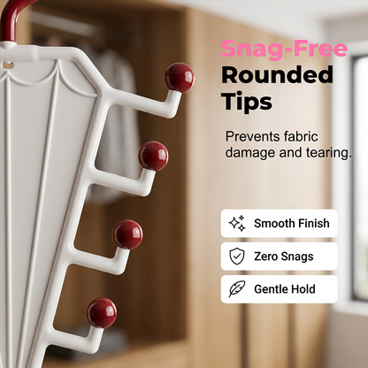💞80K+ SOLD😍Multi-Functional V-Shaped Double Sided Hanger Storage Rack — V-Shaped Double Hooks for Coats, Hats, Bags & Keys
