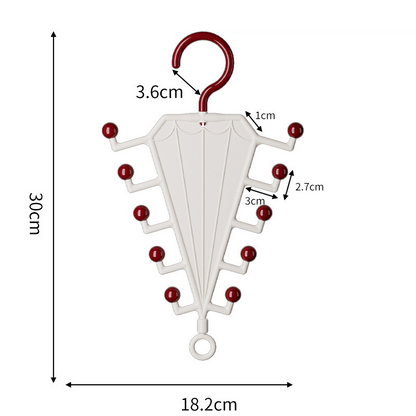 💞80K+ SOLD😍Multi-Functional V-Shaped Double Sided Hanger Storage Rack — V-Shaped Double Hooks for Coats, Hats, Bags & Keys