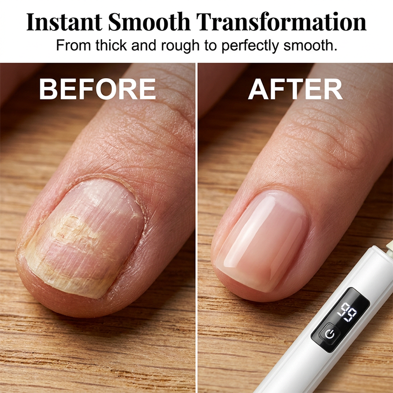💅 Tired of Struggling With Thick, Uneven Nails? 😩 One Powerful Electric Nail Polisher Smooths, Shapes & Buffs With Ease! ✨💎
