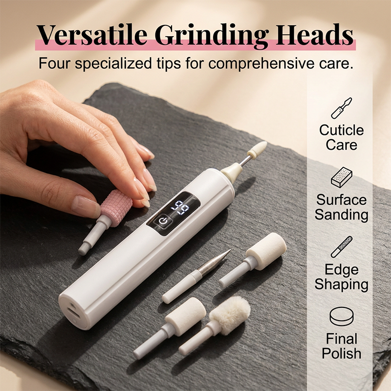 💅 Tired of Struggling With Thick, Uneven Nails? 😩 One Powerful Electric Nail Polisher Smooths, Shapes & Buffs With Ease! ✨💎