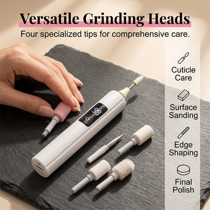 💅 Tired of Struggling With Thick, Uneven Nails? 😩 One Powerful Electric Nail Polisher Smooths, Shapes & Buffs With Ease! ✨💎