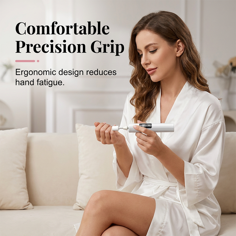 💅 Tired of Struggling With Thick, Uneven Nails? 😩 One Powerful Electric Nail Polisher Smooths, Shapes & Buffs With Ease! ✨💎