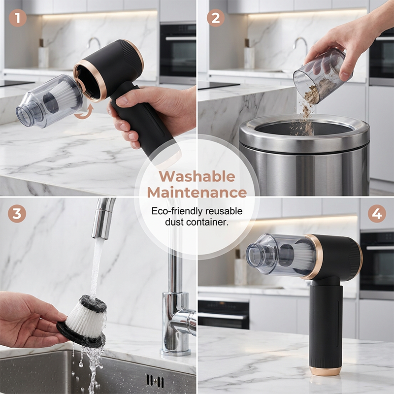 🔥 4-in-1 Cordless Vacuum – Small Size, Serious Suction