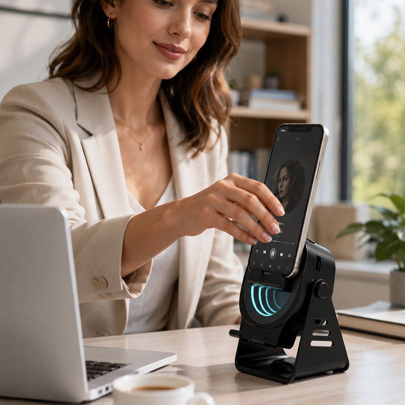 🎵 Phone Stand with Sound – Watch Videos, Listen to Music & Use Your Phone Comfortably 📱