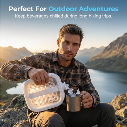 Best-Selling Portable Silicone Ice Ball Maker Kettle, Chill Anywhere with, 2-In-1 Ice Kettle