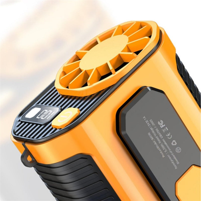 ❄️ LIMITED-TIME 50% OFF! ✨Outdoor High-Speed Waist-Mounted Portable Fan with Flashlight