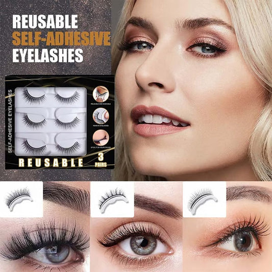 🌺✨ Selbstklebende Wimpern ohne Kleber – Perfekter Look in nur 3 Sekunden!