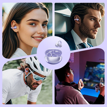 🎧 50% OFF! ✨ Bluetooth 5.4 Open-Ear Clip-On Earbuds with AI Translation – Hi-Fi Stereo Sound – Perfect for Sports, Everyday Use & Travel 🌍🏃‍♂️💬