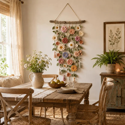 🌸Crochet Flower Wall Hanging Decor