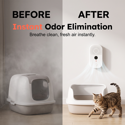 🔥HOT SALE🔥2-in-1 Pet Air Purifier & Ultrasonic Mite Repellent Device