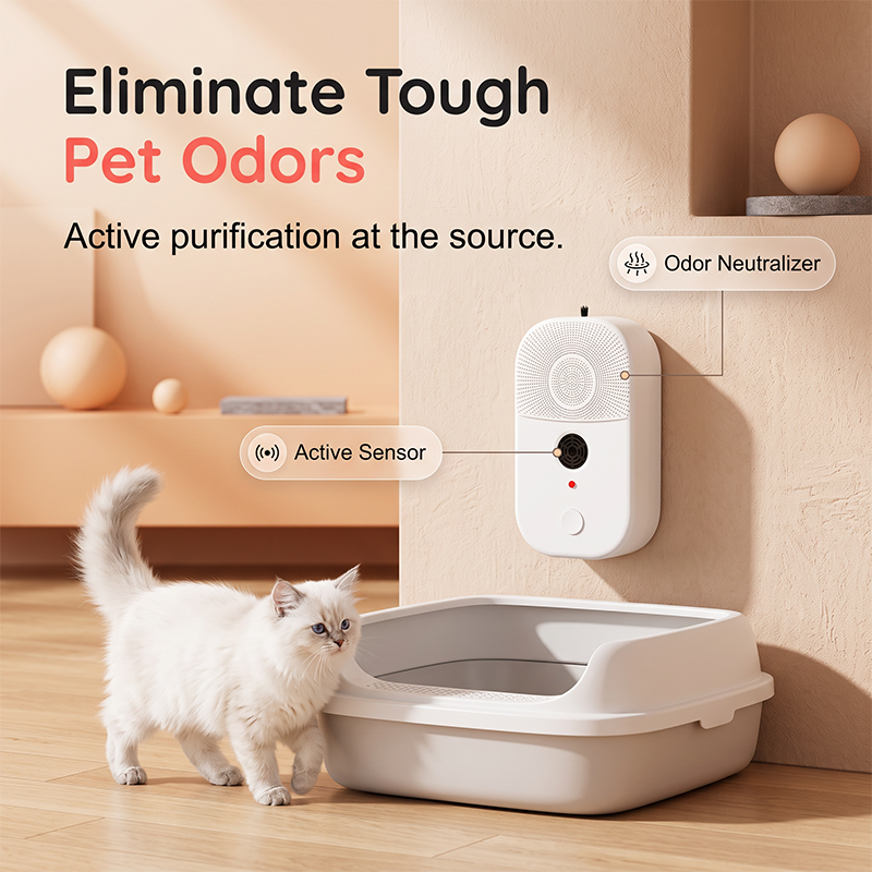 🔥HOT SALE🔥2-in-1 Pet Air Purifier & Ultrasonic Mite Repellent Device