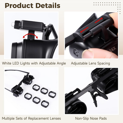 🎉 LIMITED TIME 50% OFF! 🔍 Precision LED Magnifier – Hands-Free Craft Clarity 💡