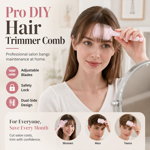 💇 LIMITED-TIME 50% OFF! Adjustable DIY Hair Thinning Trimmer Comb, Dual-Side Safe Home Hair Styling Tool