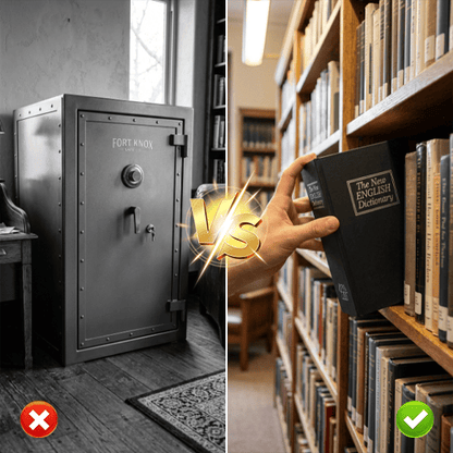 Book Shaped Security Lock Box